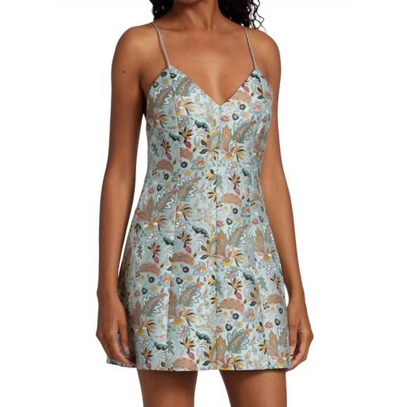 ALICE + OLIVIA Dresses & Skirts - NEW ALICE + OLIVIA women's tayla jacquard spaghetti strap mini dress in paisley